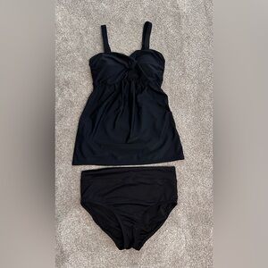 Lands End women’s size 4 black tankini